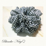 gingham check♡Black