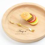 【受注製作】ハンバーガーのバッグチャーム