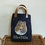シェルティ刺繍に、チャレンジ～！　プラス　肉球♪