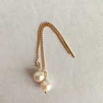  K18.  5mm. あこやパール  アメリカンピアス  18金