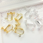 10個入り（5ペア）☆高品質　皿付きタイプ  イヤリングパーツ