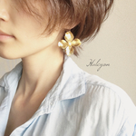 紫陽花ピアス