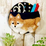 癒し系 柴犬さんのウォールポケット｜羊毛フェルト｜レターラック・壁掛け収納