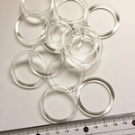 20個 40mm アクリルチャーム　クリアサークル