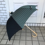 晴雨兼用 日傘　de　着物　雨ゴート入梅
