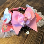 試作！犬・猫26～28　cocoちゃんタックリボンチョーカー　ピンク・ドットスカル・薔薇・プリンセス