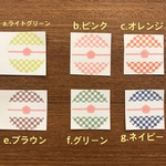 サンキューシール丸【チェック柄】【名入れ無料】48枚400円
