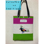 お洒落なカラスのお洒落な刺繍トート