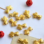 ビーズ*tiny gold fish*小さな金魚*和風*メタルビーズ