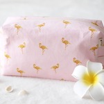 【omo13様お取り置き】Flamingo pink×gold♡おむつポーチ【送料無料】
