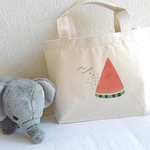 スイカ🍉のタネ飛ばし♪ミニトートバッグ