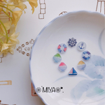 〖送料無料！モニター様募集〗〈8個セット〉マリン粒ピアス