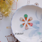 〖送料無料！モニター様募集〗シングルコーンアイスのピアス