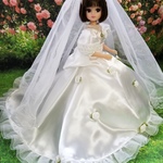 リカちゃん用ウェディングドレス　  白花