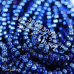  300個　4x4.5㎜　ガラスラウンドブルーメッキ【b29】