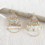 i-j-m様用ハワイアン パールピアス ホワイト×クリア