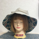 オーダー品です！まるっとゆるっと帽子 生成り&北欧柄