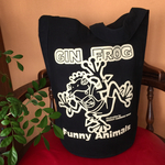  なんでも入っちゃう！「GIN FROG/ジンフロッグ」ワンショルダー トートバッグ バケツ型 キャンバス カエル マルシェバッグ