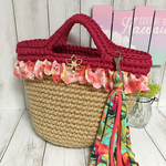 ズパゲッティ ×麻バッグ フリフリタイプ