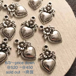 12pcs Handmade* 資材 B-297 flowers charm