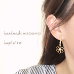 sale♡ジルコニアとお花のピアス❁.*･ﾟ