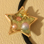 星のキラキラ☆*。ヘアゴム☆彡.。