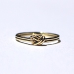 Knot ring / K10YG. PG. WG.