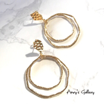 gold parts × double hoop