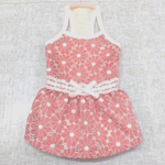 キャミワンピース フラワー刺繍