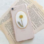 ノースポール標本風押し花iPhoneケース/押し花ケース
