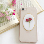リトルローズ標本風押し花iPhoneケース/押し花ケース