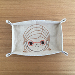 眼鏡のトレイ   お嬢さん柄