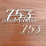 [753 boys be ambitious]タイトルチップボード大（2個入り）