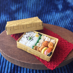 ミニチュア 竹かご しゅうまい弁当