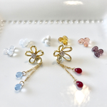 華雫♡選べる雫カラー全8色＊シルバー925芯ピアス