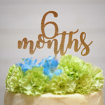 6 months ケーキトッパー（グリッター）