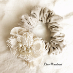 リネン切り替えボリュームシュシュ＊