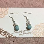 再販4 トルコとパールのピアス&イヤリング