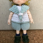 オビツ11セーラー服セット(ペールグリーン）
