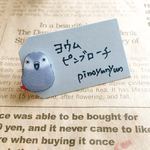 可愛いインコのピンブローチ✨
