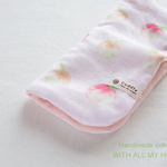momen-t＊Peach🍑  ピンク  ふわっふわの8重ガーゼ ハンカチ 20cm