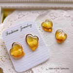 tea with lemon レモンティーのピアス♡