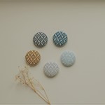 選べる☆こぎん刺し　ヘアゴム　or　ブローチ　5colors