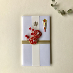 ご祝儀袋 : 梅の花と白無垢の花嫁