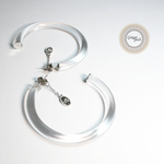 Tiピアス[Clear hoop/SILVER]