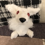 ぽてっとスカーレットな真っ白フェネックさん
