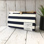 [再販]NAVYボーダー✨お財布バック