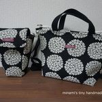 jyo-mama様専用ページ♡　一眼レフ　ケース　サークルフラワー ブラック　トートバッグ
