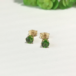 14KGF☆プチjewelピアス・6本爪・クロムダイオプサイト