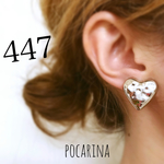 447＊silver×heart イヤリング ピアス ハンドメイド